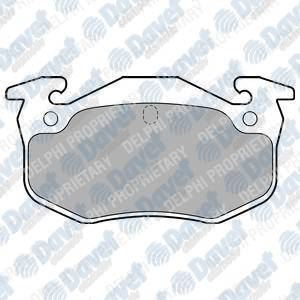 DELPHI LP699 Fren Balatasi Arka Fissiz Wva 20635 Clio I-Ii 90-98 Megane I 96-03 P106 Ii 96-> P205 83-98 P206 98-> P306 93-02 P309 I-Ii 85-93 Saxo 96-04  Xsara 97-05